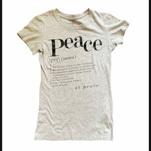 4/$20 Peace Definition Shirt